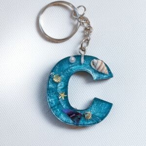 Blue Ocean-Themed Keychain